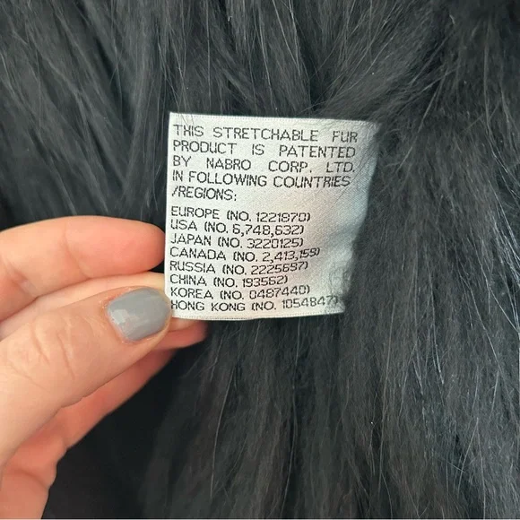 Milly Stretch Fur Faux Fur Mid Length Coat - Picture 3 of 6